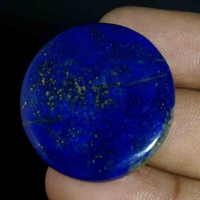 #ad Brilliant Stone 51.10 Cts Natural Blue Lapis Lazuli Round Cab Loose Gemstone $7.99