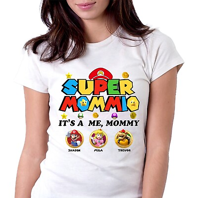 #ad #ad Custom Super Mommio Mario Happy Mothers Day Shirt Super Mommio Shirt $14.99