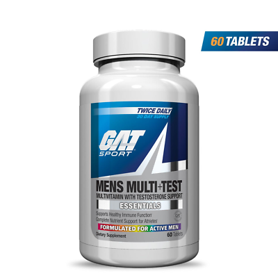 #ad GAT SPORT MEN#x27;S MULTITEST VITAMIN Multivitamin with Test Support 60 Tablets $15.99