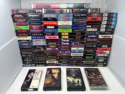#ad Horror Movies VHS Tapes Build Your Own Lot Pick amp; Choose Updated 3 30 24 $8.99
