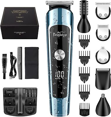 #ad Men#x27;s Beard Trimming Kit W Electric Razor Hair Clippers Hair Trimmer All in 1 $34.99