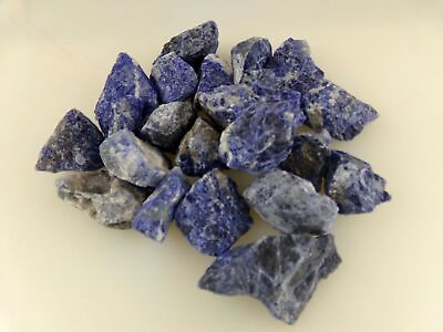 #ad One Blue Sodalite Rough Crystal Gemstone Rock Jewelry choose quantity id8147 $9.95