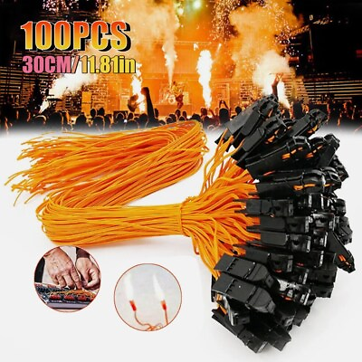 #ad 100pcs lot 11.81in Electric Connecting Wire for Fireworks Firing System Igniter $17.99