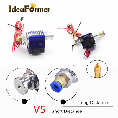 #ad V5 Bowden Wade Extruder J head Hot End kitCooling fan For 1.75 3.0mm Filament $5.99
