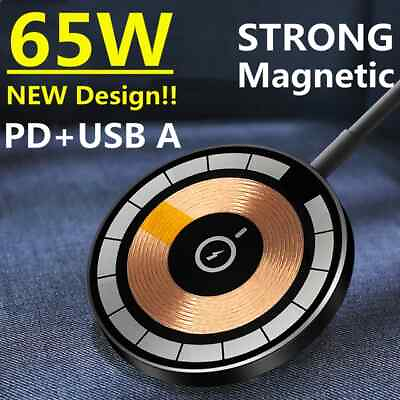 #ad Magnetic Wireless Fast Charger Charging Pad Dock For iPhone 15 13 12 11Pro Max $18.99