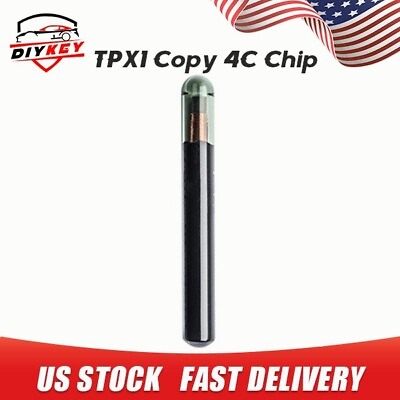 #ad JMA Key Chip TPX1 Clone Transponder 4C Chip for Toyota Nissan Ford Hyundai KIA $15.17