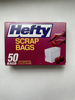 #ad Hefty Scrap Bags Open Partially Used Box 49 Remaining $34.99