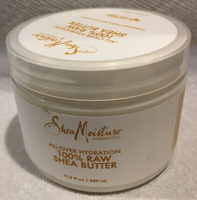 #ad Shea Moisture 100% Raw Shea Butter All Over Hydration 4 Hair and Skin 11.5 Oz $10.95