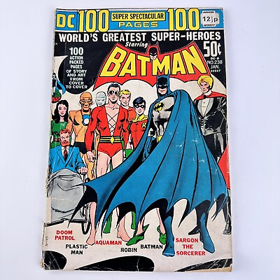 #ad DC Worlds Greatest Super Heroes Batman #238 1972 GBP 39.00