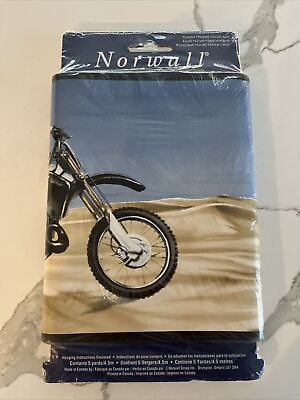 #ad Dune Bike Biker Motorcycle Motocross Wallpaper Borders New Norwall Vintage $10.00