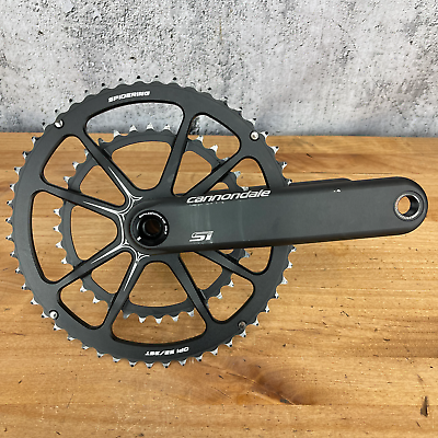 #ad Cannondale Hollowgram SL w Stages Left Sided Power Meter 175mm 52 36t Crankset $431.95