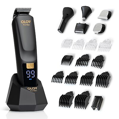 #ad Beard Trimmer All in One Mens Grooming Kit with Trimmer for Beard Nose Bod... $65.97