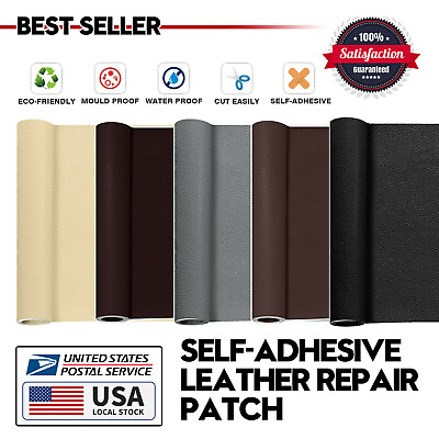 #ad Leather Repair Kit Self Adhesive Patch Stick on Sofa Clothing Car Seat Couch $17.99