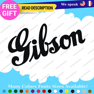 #ad Fits Gibson Decals Stickers Vinyl Music Band Amp Diamond Guitar Pick Guard C $10.65