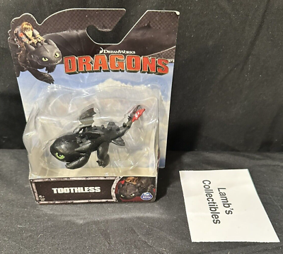 #ad Toothless Mini dragon How to train your dragon Dreamworks Dragons crouching toy $49.98
