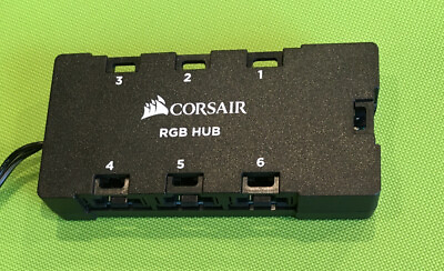 Corsair 6 Port RGB LED Fan Hub for Corsair Lightning Node Pro iCue CO 8950020 $11.99