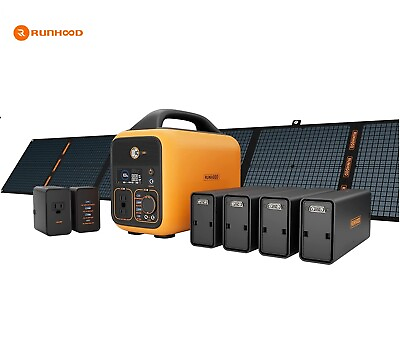 #ad #ad Runhood 1296Wh 600W Modular Power Station for outdoor event power $1119.00