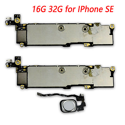 #ad Replacement Logic Board Main Motherboard With No Touch ID for IPhone SE Unlocked $62.30