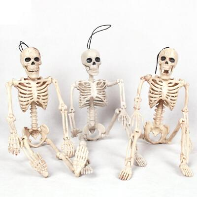 #ad Human Skeleton Halloween Oversized Poseable Full Life Size Decoration Party Prop $13.99