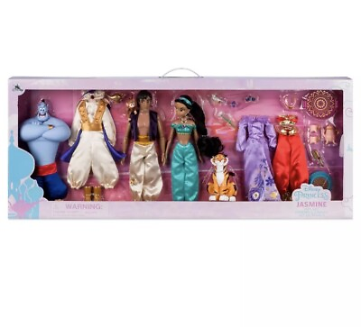 #ad Disney Parks Aladdin Classic Doll Gift Set Deluxe Jasmine Genie READY TO SHIP $198.00