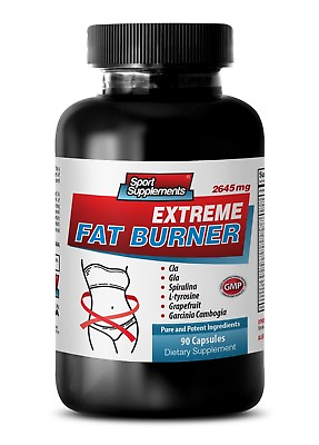 #ad Detoxify Body Supplements Extreme Fat Burner 2645mg 1B CLA $22.58