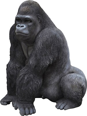 #ad Large Gorilla Garden Statue Yard Display Wildlife Animal Resin Statue $266.07