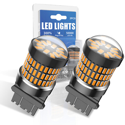 #ad 2x Amber 3157 LED Front Turn Signal Light Bulbs for Ford F 150 1990 2013 2014 $19.99