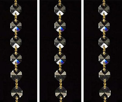 #ad 71quot; Crystal Chandelier Glass12MM Bead Wedding Garland Brass Bowtie Chain Supply $14.21