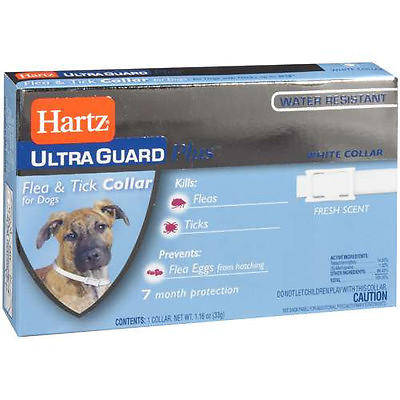 #ad Hartz UltraGuard Plus Flea amp; Tick Collar for Dogs White Color Water Resistant $8.49