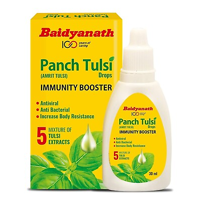 #ad Baidyanath Panch Tulsi Drops Immunity Booster 30 ML $13.60
