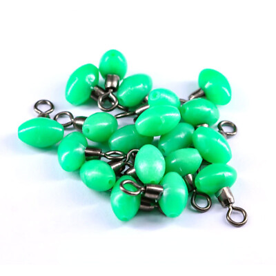 #ad 50PCS Slider Beads Swivels Fishing Tackle Ledger Zip Zig Pulley Clip Line Rigs $9.99