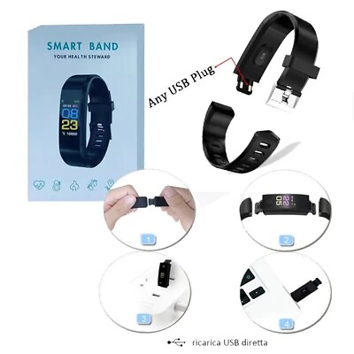 #ad New Fitness Bracelet Sport Smartband Smartwatch Fitness Tracker Smart Electronic $20.00