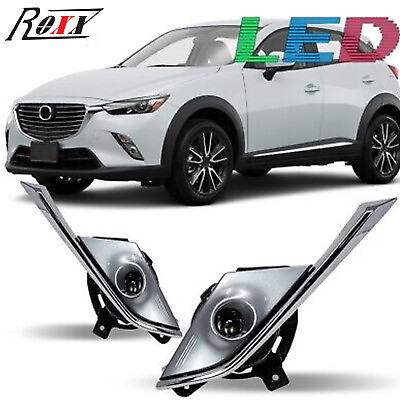 #ad For 2016 2017 2018 2019 Mazda CX 3 CX3 LED Fog Lights Front Bumper Lamps Pair $78.99