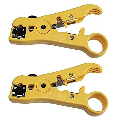 #ad Pack 2pcs Universal Cable Wire Stripper Cutter Stripping Tool for Flat or Rou... $17.99