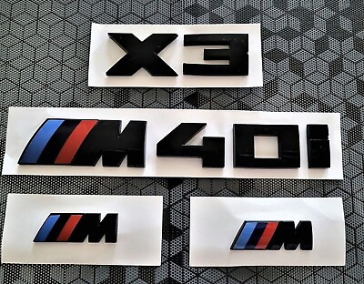 #ad Gloss Black for X3 M40i Emblem Rear and Fender Set. X3 M40i Emblem set $28.97