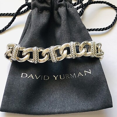 #ad David Yurman Very RARE Sculpted Link Bracelet Authenticated MINT condition $999.99