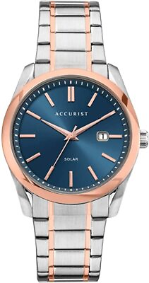 #ad Accurist Mens Solar Powered Watch With Two Tone Bracelet 7416 GBP 54.50