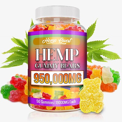 #ad 950000 MG Natural Vegan Fruit Flavored Gummy Bears Health Improve Supplement $22.99