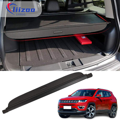 #ad For Jeep Patriot Compass 07 17 Cargo Cover Rear Trunk Privacy Cover Retractable $52.99