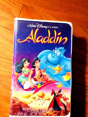 #ad The Walt Disney The Aladdin Classic Black Diamond VHS Tape 1662 $95.00