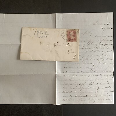 #ad 3 3286 1862 CIVIL WAR LETTER TREASURY CURRENCY Cleveland XENIA OH SHERWIN Cover $228.85