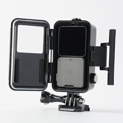 #ad 60M Underwater Black Housing Dive Shell Waterproof Case For DJI Action 2 Camera $14.89