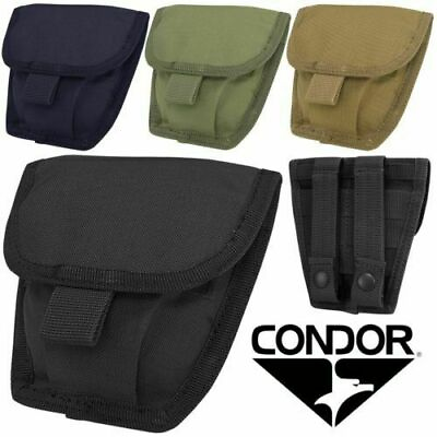 #ad Condor MA47 Tactical MOLLE PALS LEO Double Two Handcuff Hook Loop Pouch Holster $12.95