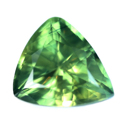 #ad Certified Natural Green Sapphire 0.76ct VVS Clarity Madagascar Trillion 6x5.4mm $295.00