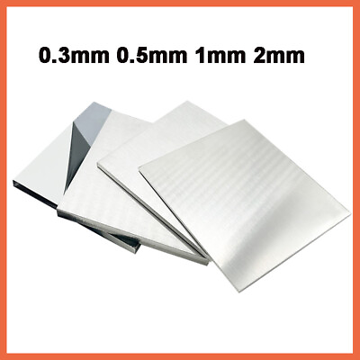 #ad Aluminium Sheet Metal Plate 0.3mm 0.5mm 1mm 2mm Thickness Various Size Available $4.55