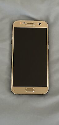 #ad Samsung Galaxy S7 SM G930T 32GB Gold Unlocked Bad Battery Still Works. $45.99