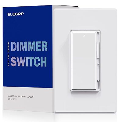 #ad ELEGRP Digital Dimmer Light Switch for 300W Dimmable LED CFL Lights and 600W ... $24.95