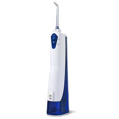 #ad Cordless Portable Rechargeable Water Flosser WP 360 White and Blue $34.99
