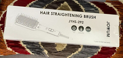 #ad NEW Joyyum IONIC hair STRAIGHTENING smoothing styling thermal hair BRUSH ceramic $24.99