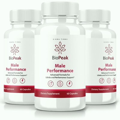 #ad 3 Pack BioPeak Male Enhancement Capsules BioPeak Performance for Men Pills $59.95